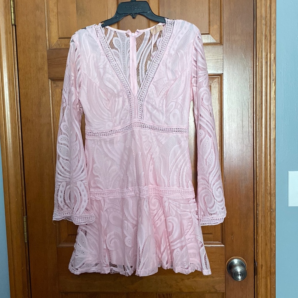 Lulu’s Pink Lace Dress